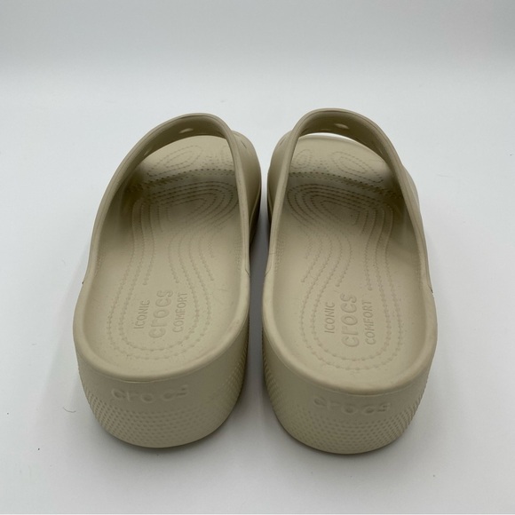 Crocs Iconic Comfort Classic Platform Slip On Open Toe Sandals Slides Size 10 - Picture 6 of 9